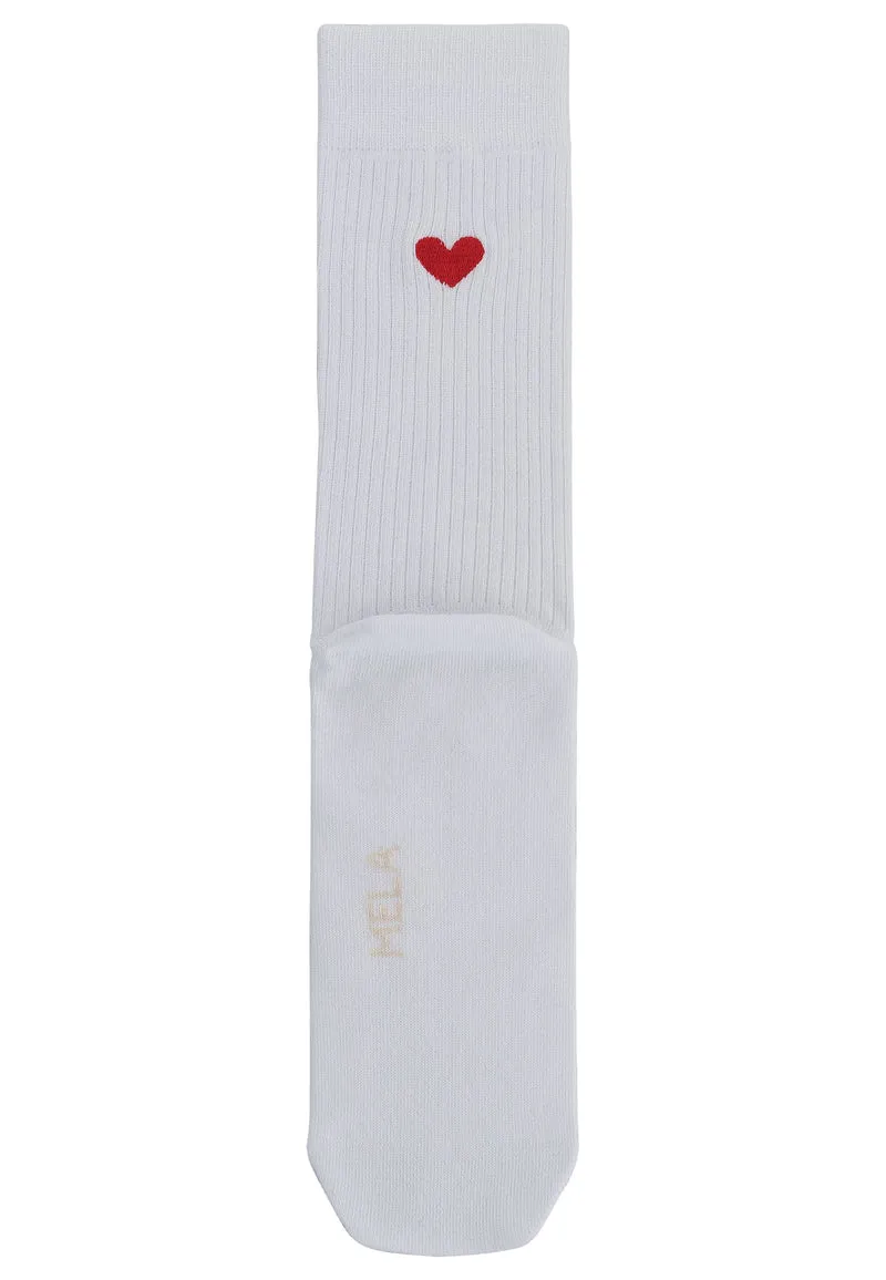 Gerippte Socken Stickerei 1 Paar