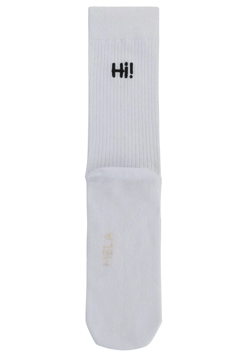Gerippte Socken Stickerei 1 Paar