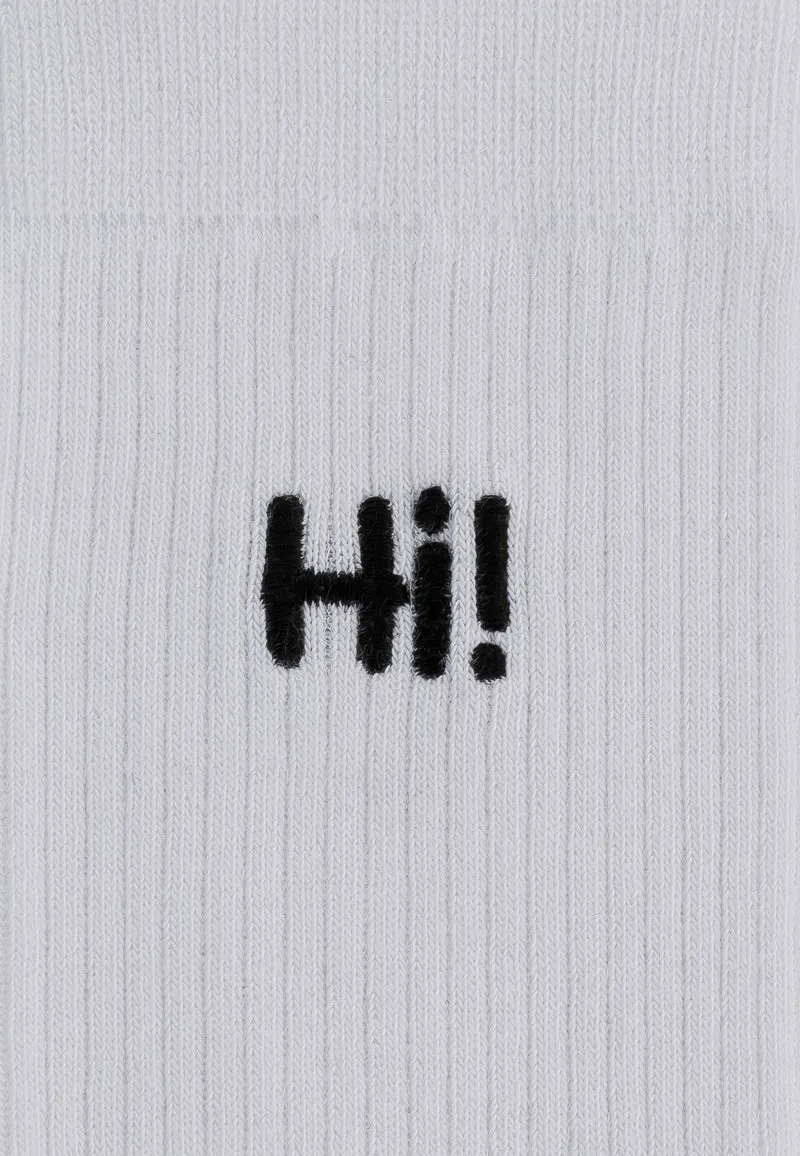 Gerippte Socken Stickerei 1 Paar