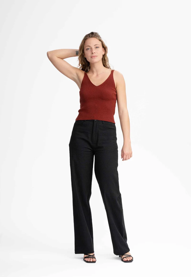 V-Neck Strick Top Style RHADA