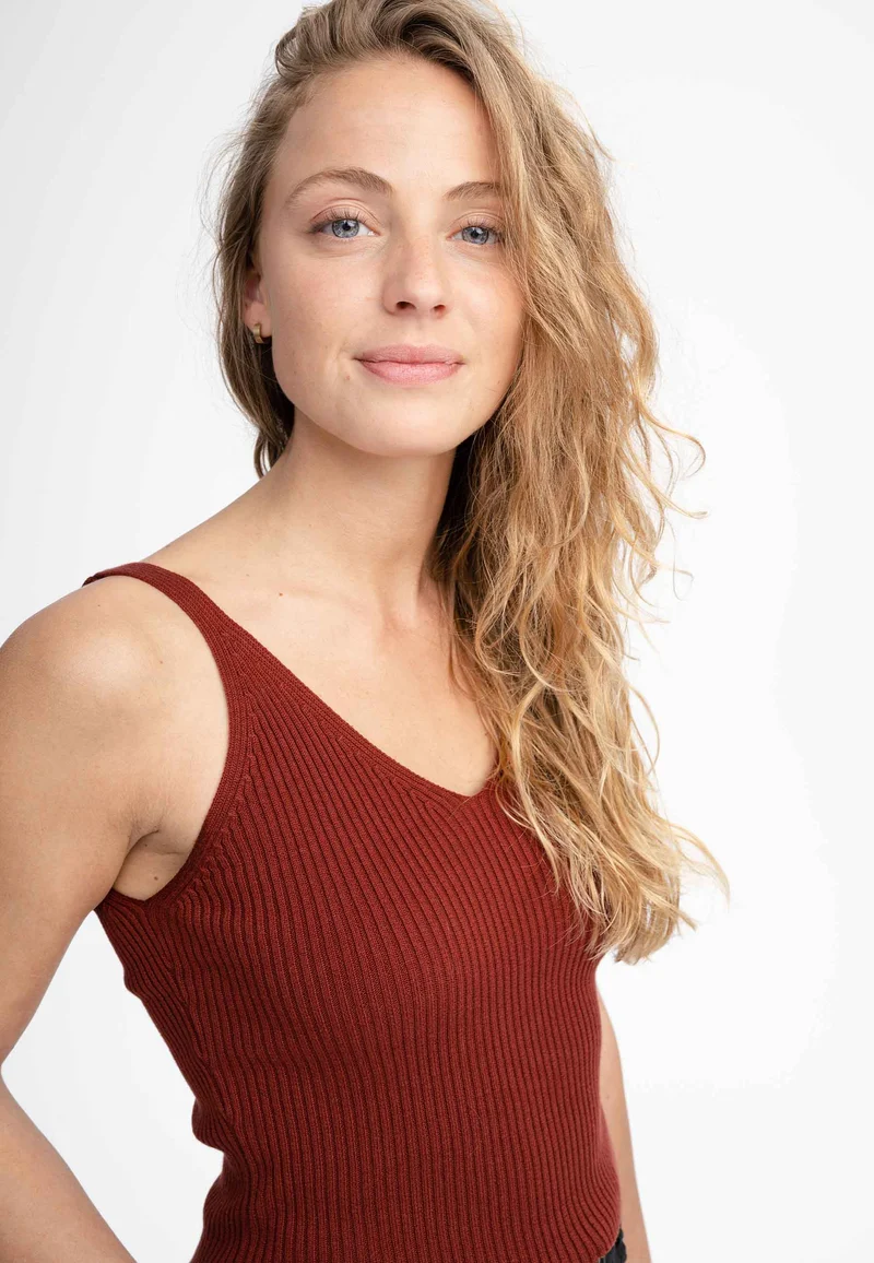 V-Neck Strick Top Style RHADA
