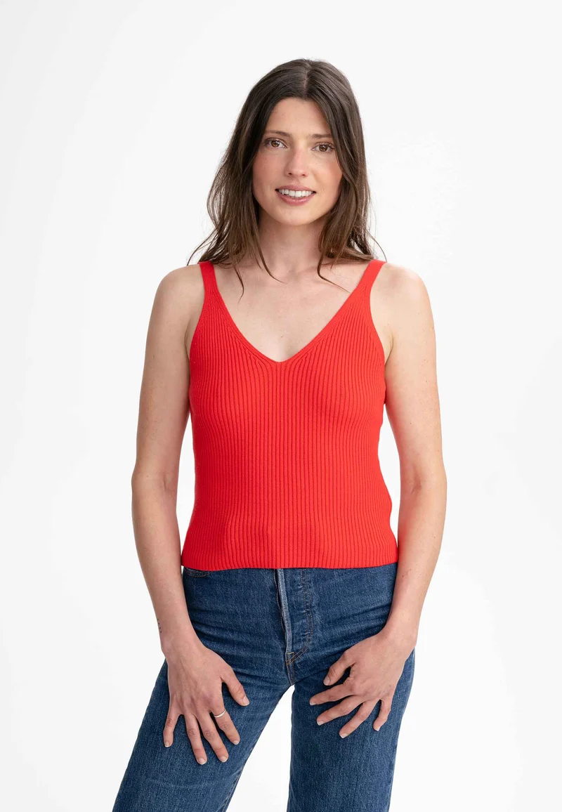 V-Neck Strick Top Style RHADA