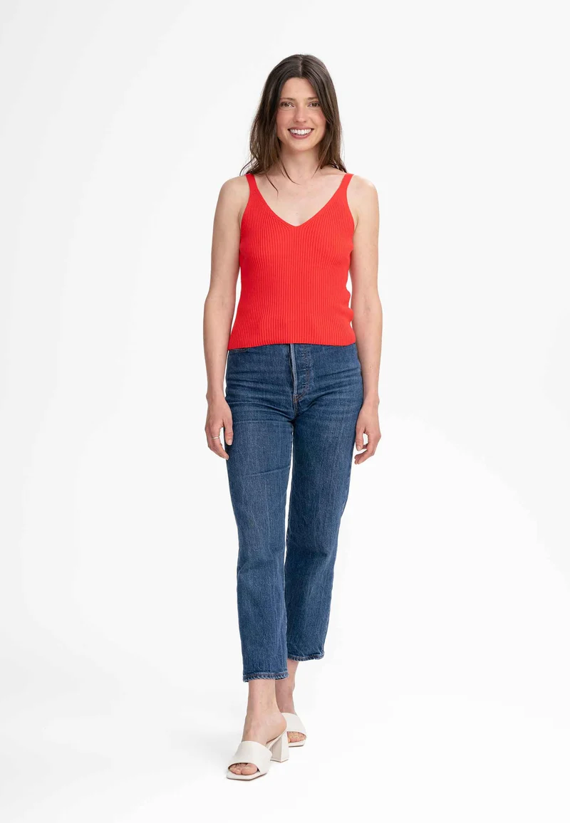 V-Neck Strick Top Style RHADA