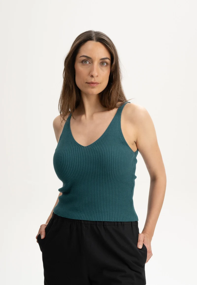 V-Neck Strick Top Style RHADA