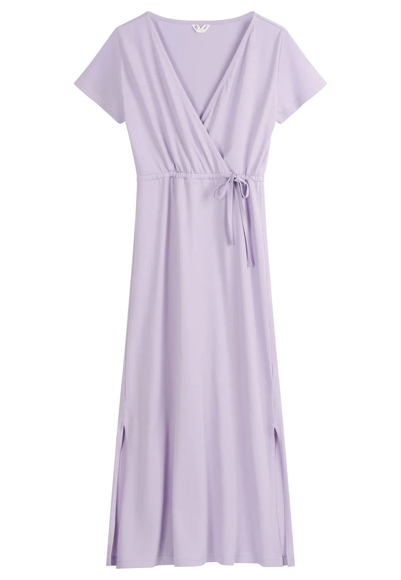 V-Neck Kleid lang Style SHREOSHI