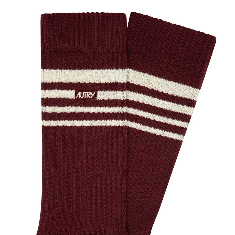 Autry Jacquard Striped Socks
