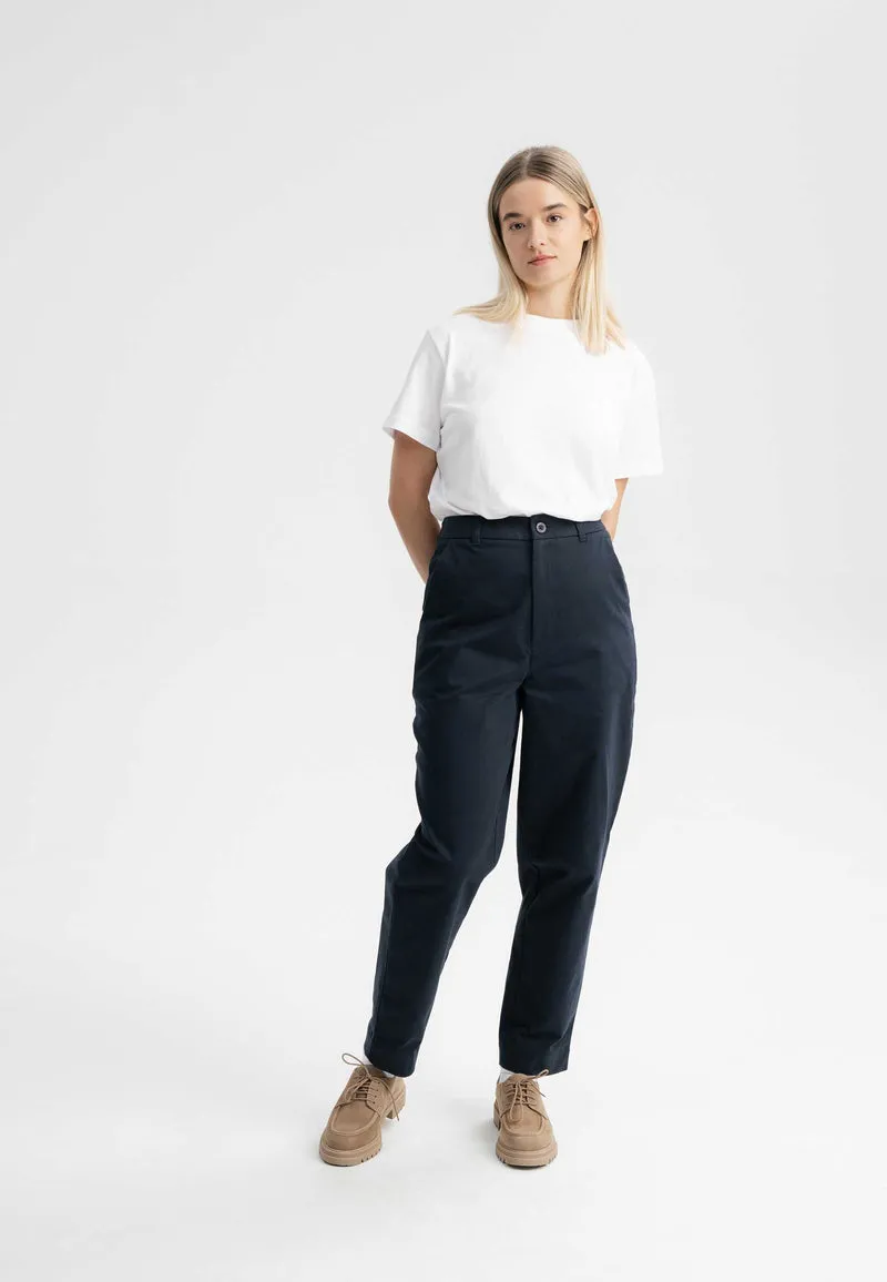 Hose mit hohem Bund und schmal zulaufendem Bein Style JANAKI