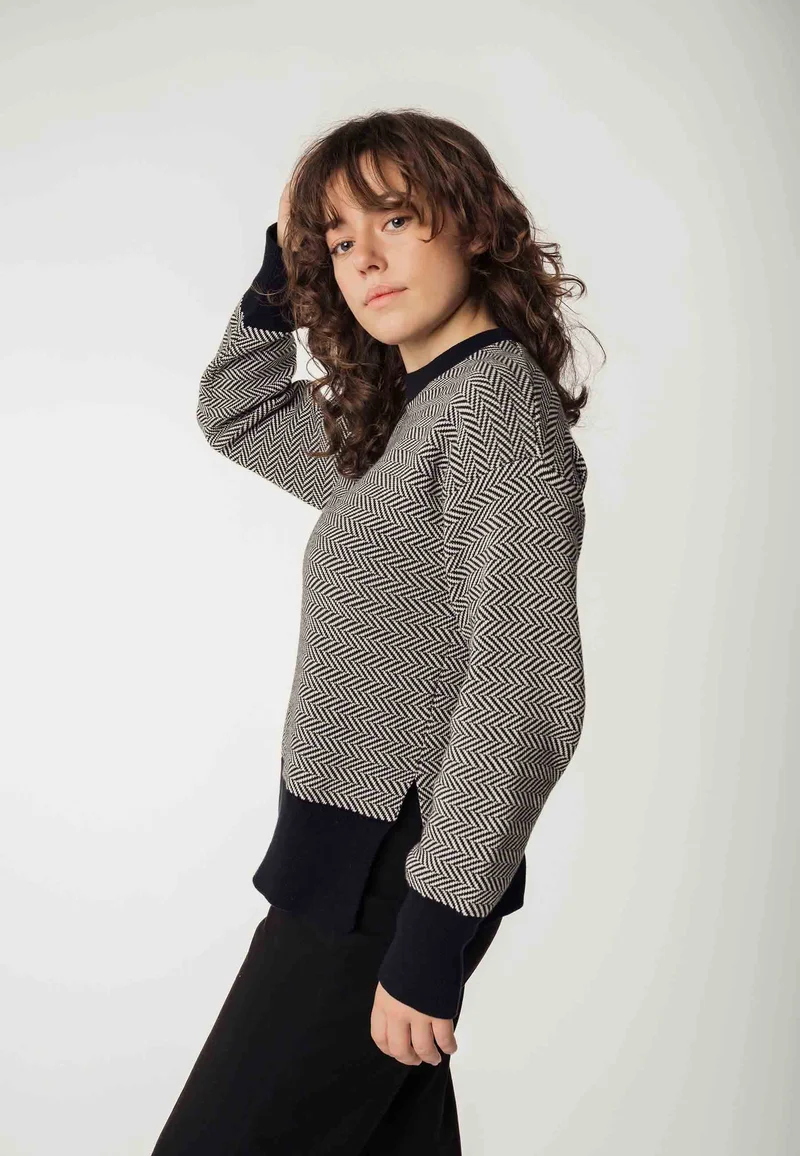 Jacquard Strickpullover Style FAIZA