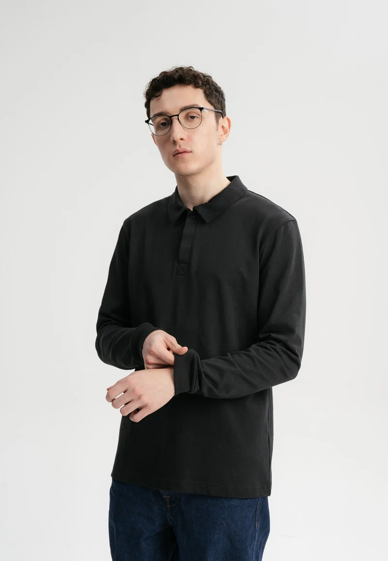 Langarm Polo Shirt Style DIVIT