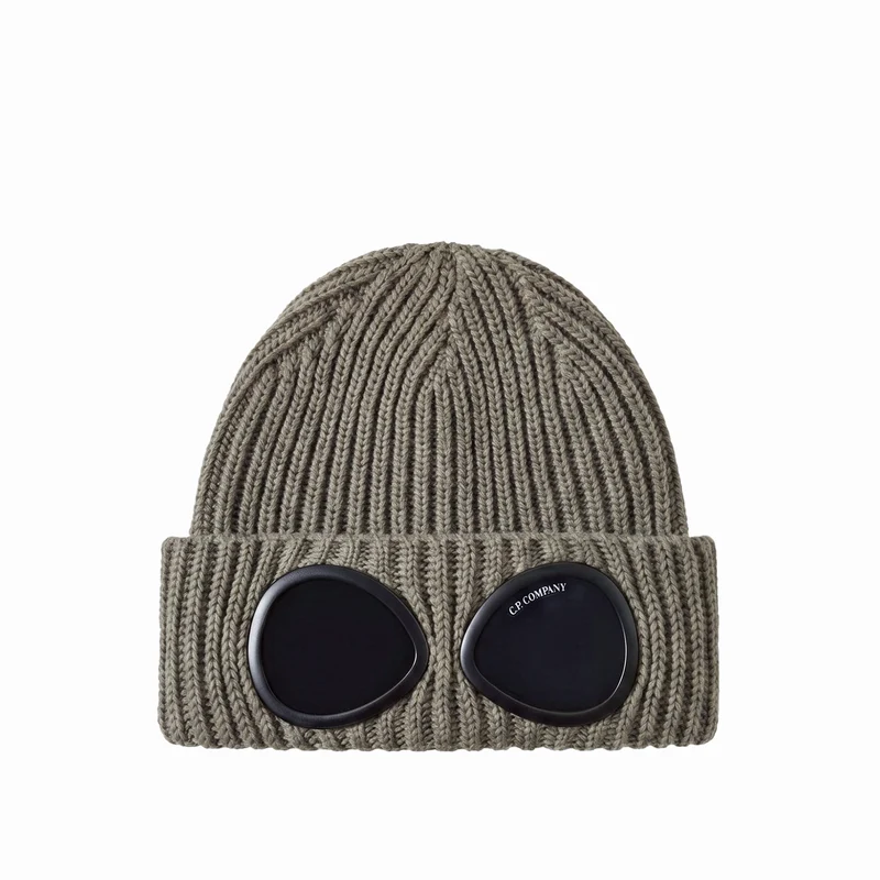 C.P. Company Extra Fine Merino Wool Knit Goggle Beanie