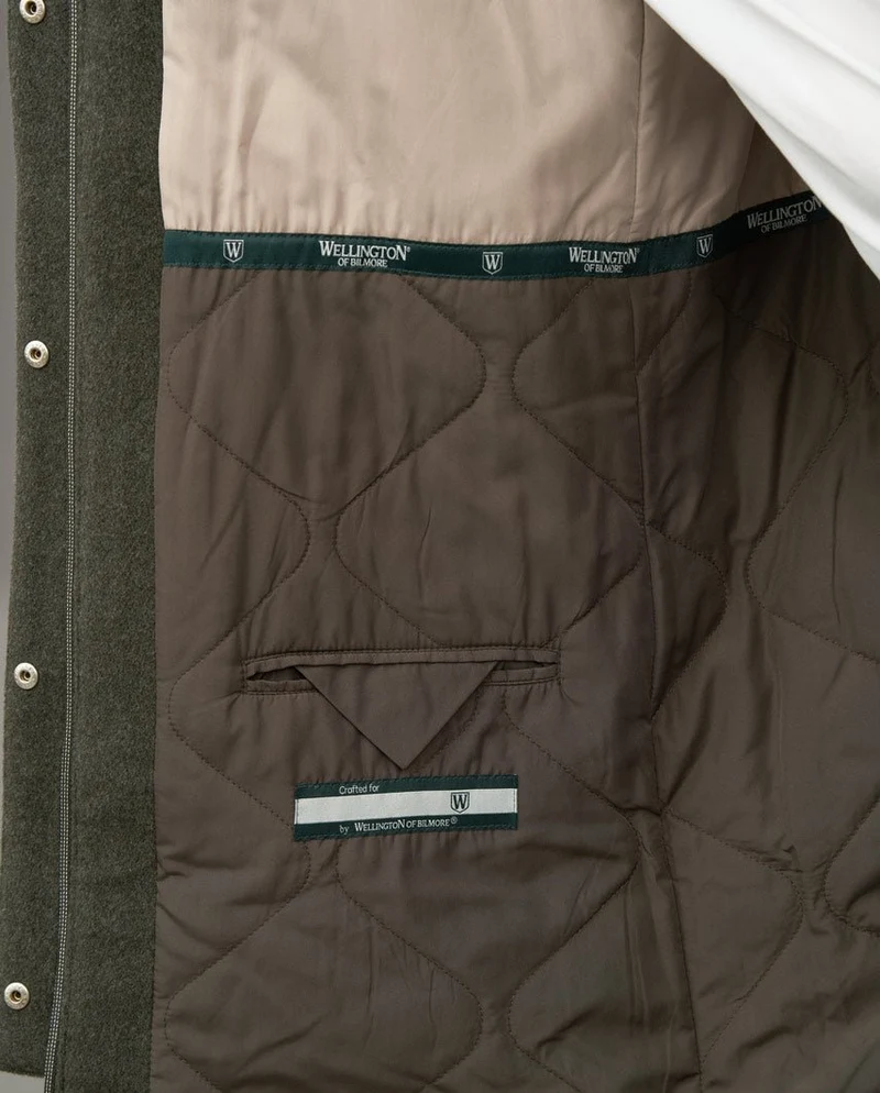 Damen-Parka "Liz Parka" aus Woll-Kaschmir-Mix in Forrest