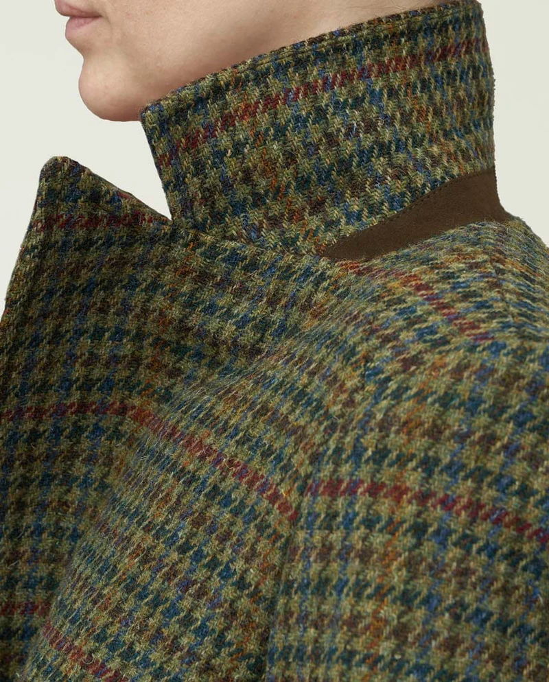 Harris Tweed Damenmantel "Brenda" in green Castle