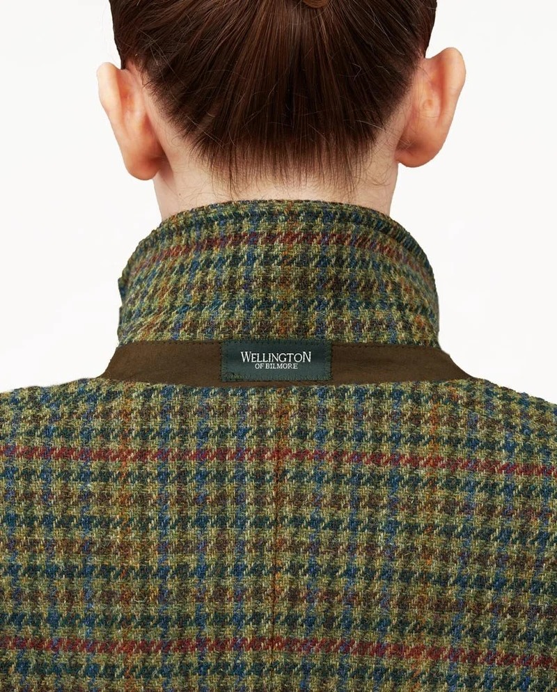 Harris Tweed Damenmantel "Brenda" in green Castle