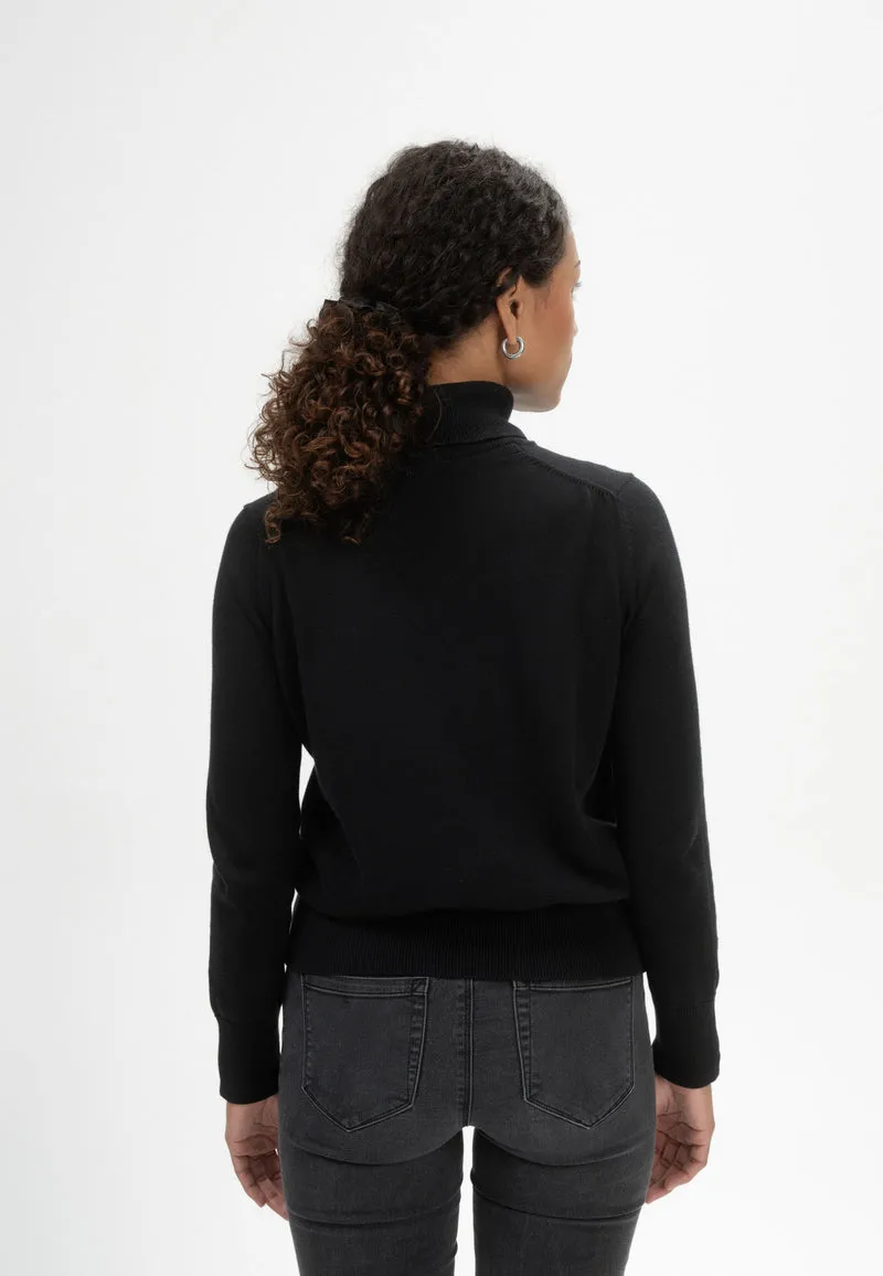 Feinstrick Rollkragenpullover Style MAYURA