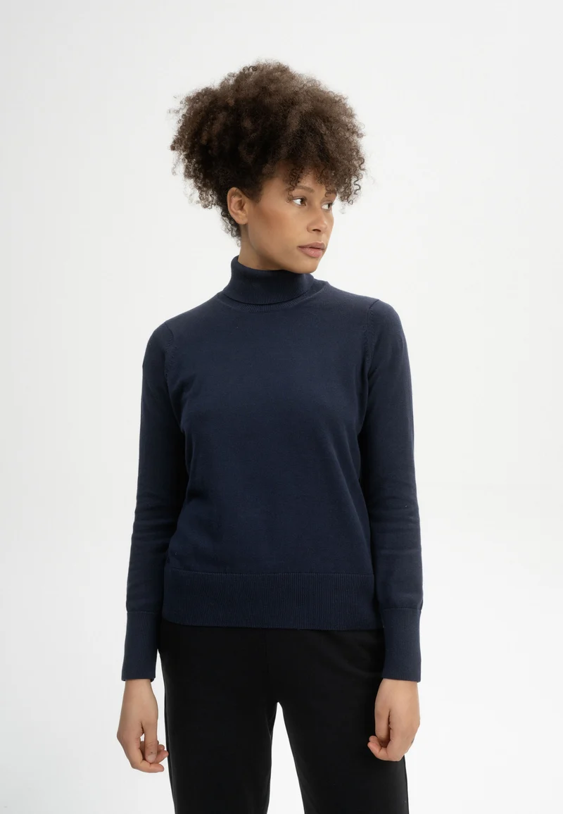 Feinstrick Rollkragenpullover Style MAYURA