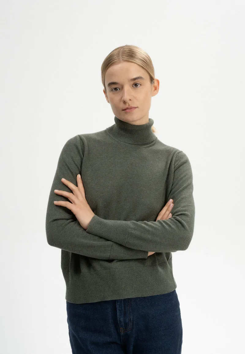 Feinstrick Rollkragenpullover Style MAYURA