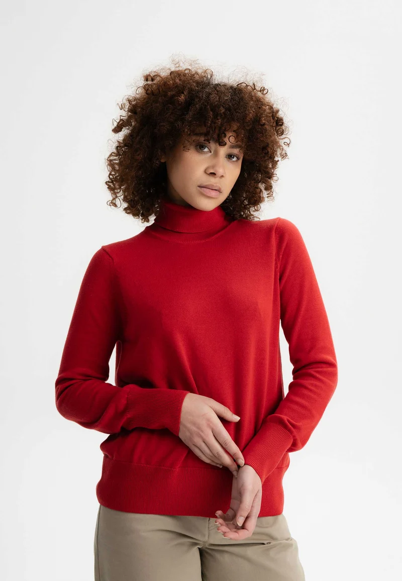 Feinstrick Rollkragenpullover Style MAYURA