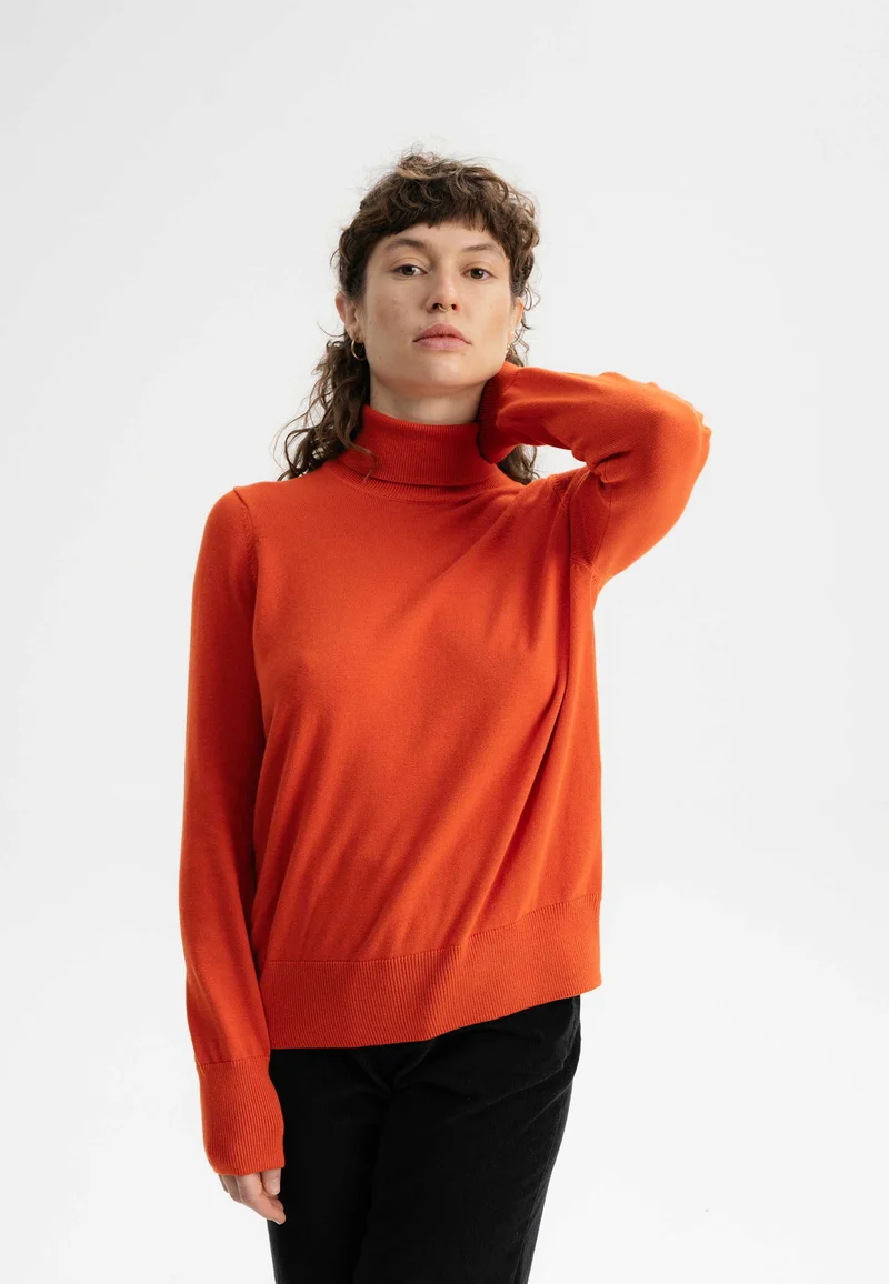 Feinstrick Rollkragenpullover Style MAYURA