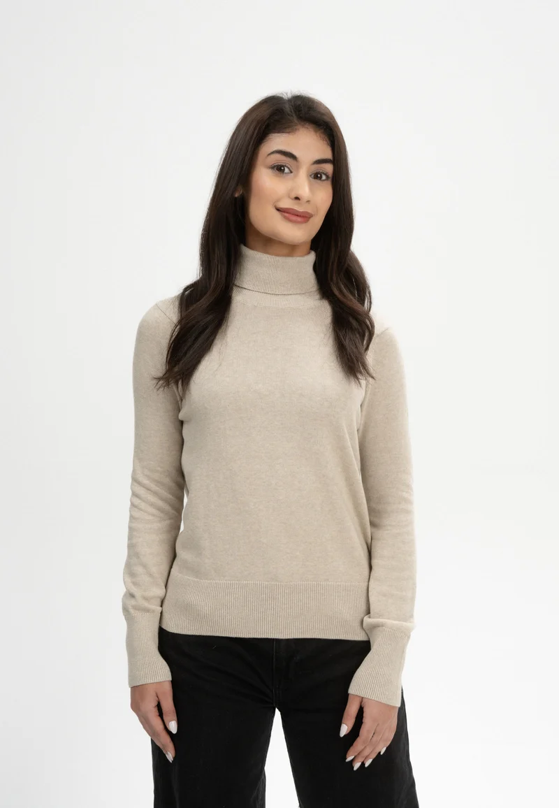 Feinstrick Rollkragenpullover Style MAYURA