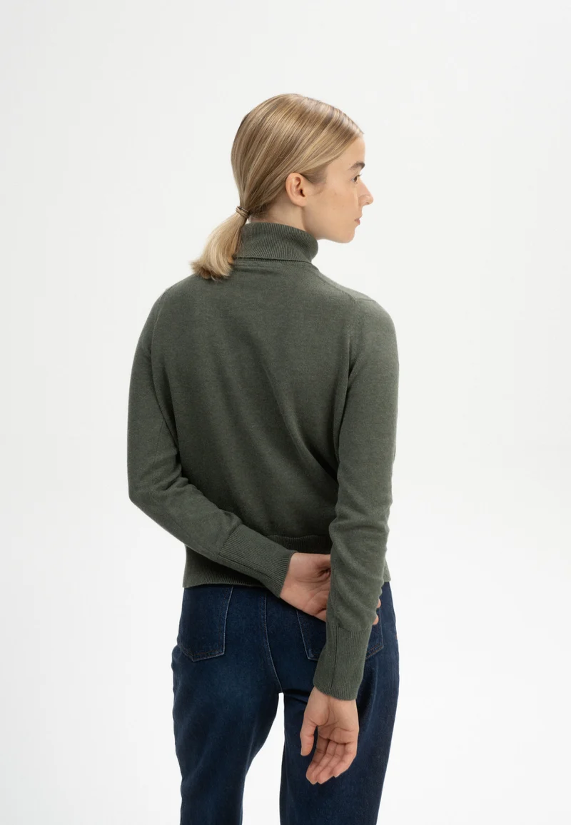 Feinstrick Rollkragenpullover Style MAYURA