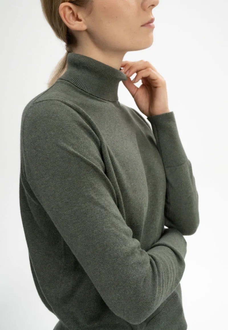 Feinstrick Rollkragenpullover Style MAYURA