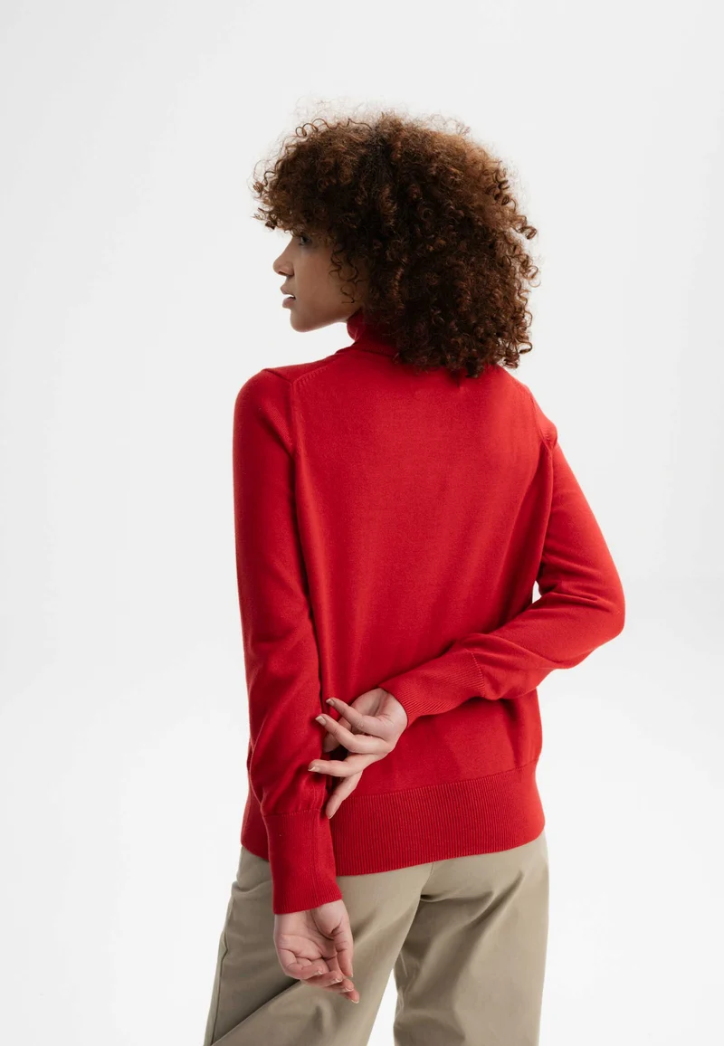 Feinstrick Rollkragenpullover Style MAYURA