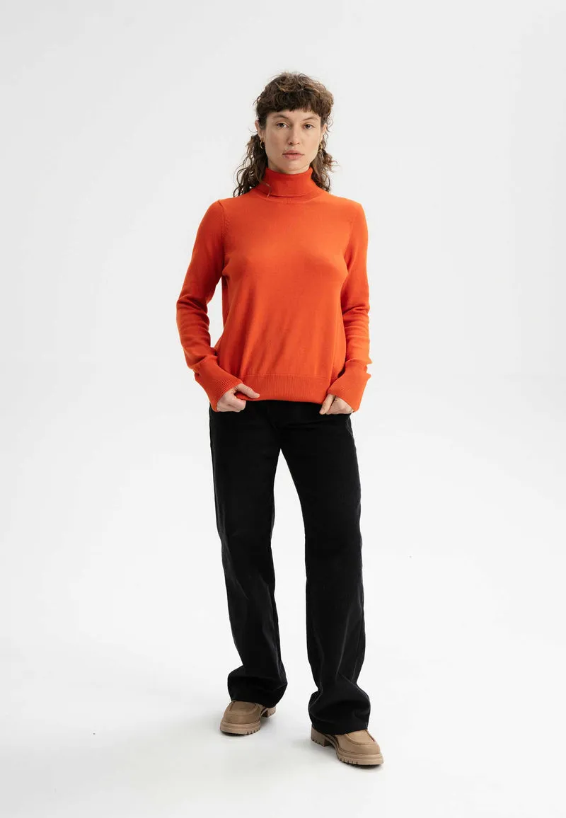 Feinstrick Rollkragenpullover Style MAYURA