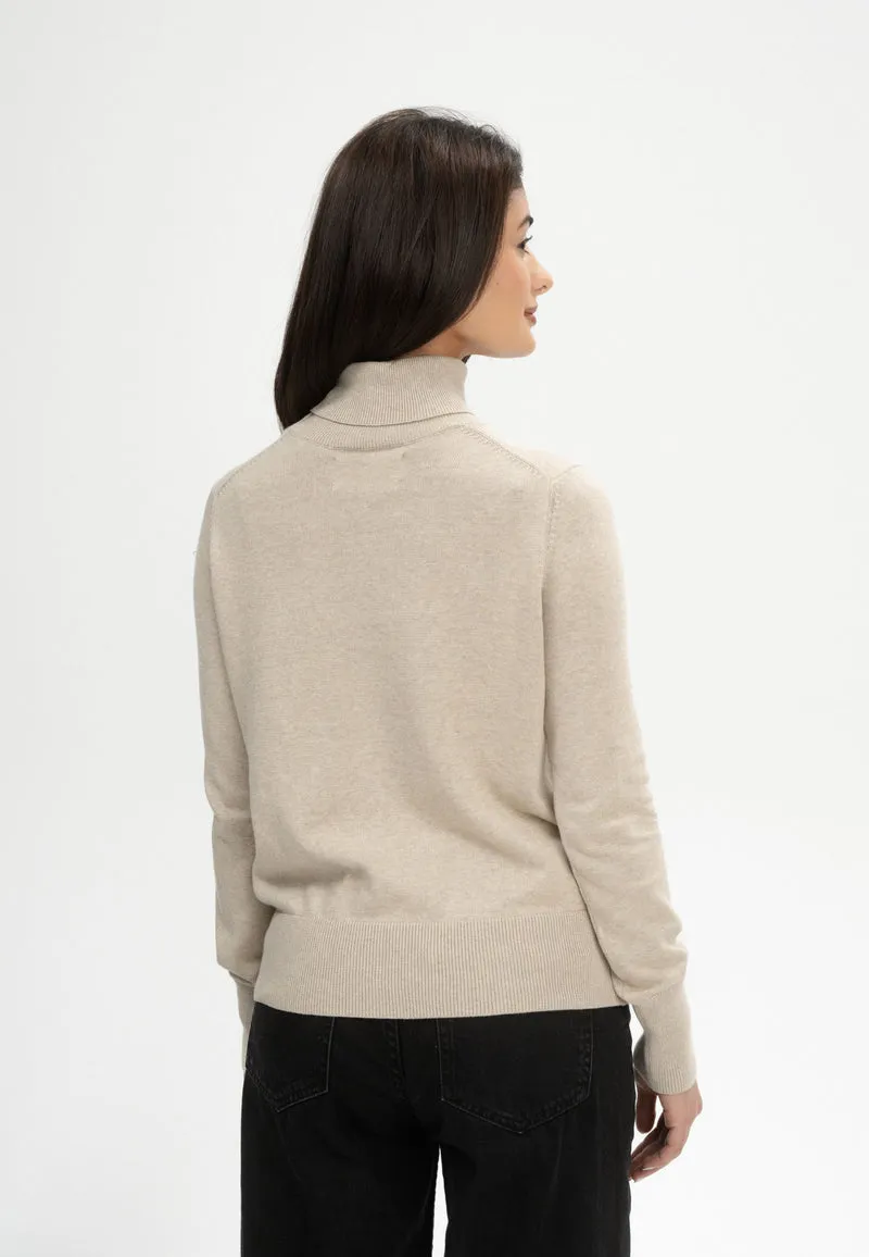 Feinstrick Rollkragenpullover Style MAYURA