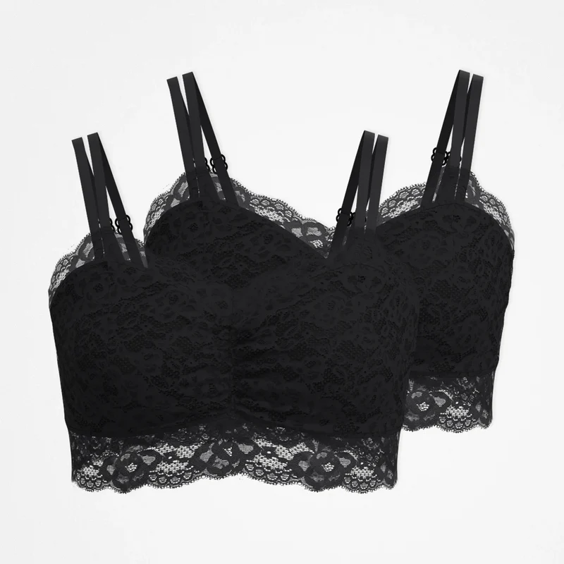 Spitzen-BH Plus Size | Schwarz