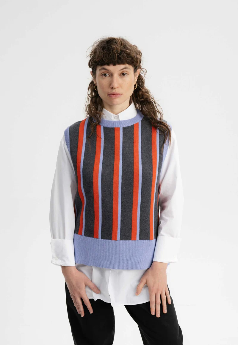 Jacquard Strick Pullunder Style JAMUNA
