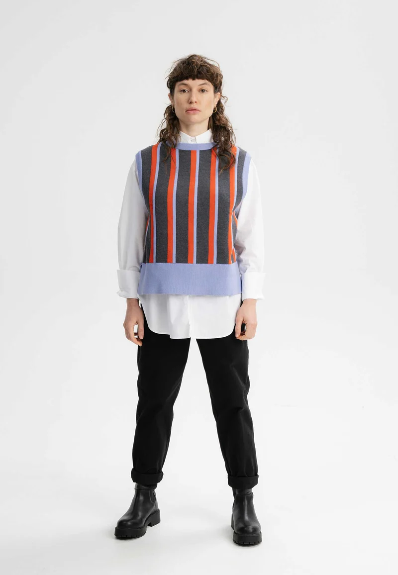 Jacquard Strick Pullunder Style JAMUNA