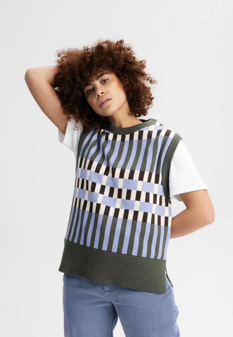 Jacquard Strick Pullunder Style JAMUNA