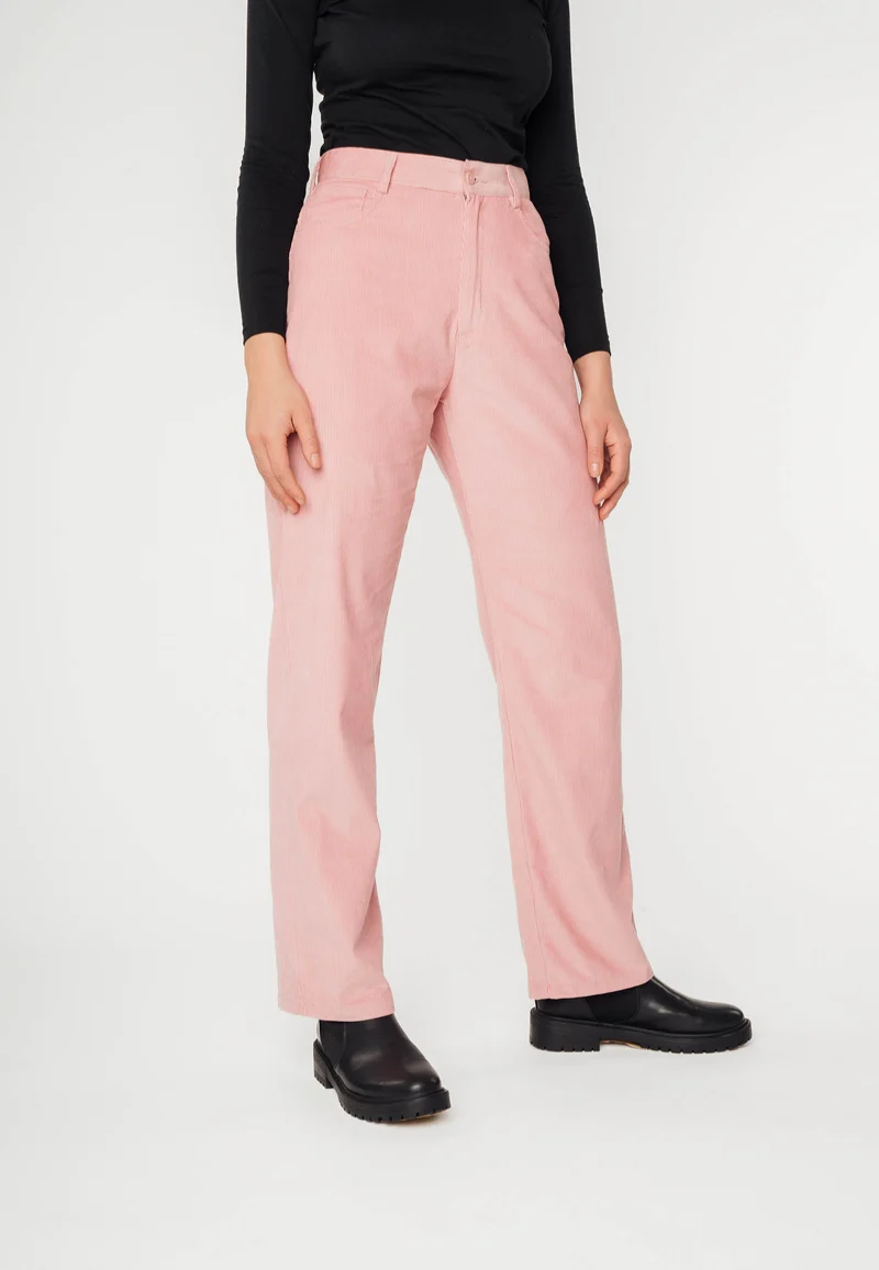 Cord Hose mit hohem Bund und weitem Bein Style OORJA