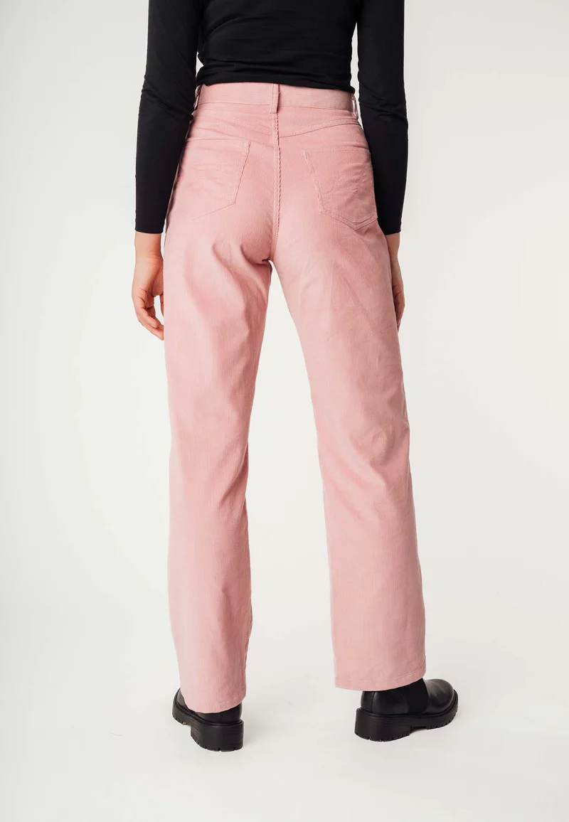 Cord Hose mit hohem Bund und weitem Bein Style OORJA