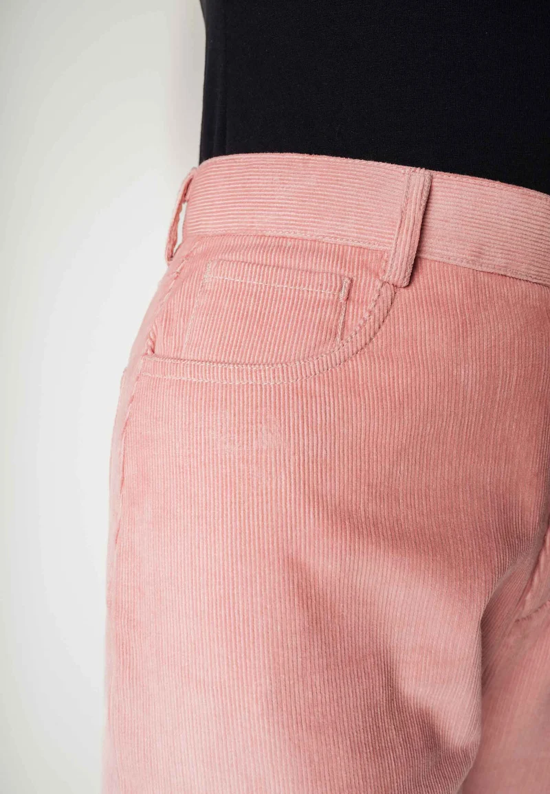 Cord Hose mit hohem Bund und weitem Bein Style OORJA
