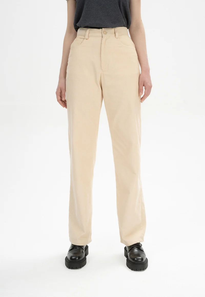 Cord Hose mit hohem Bund und weitem Bein Style OORJA