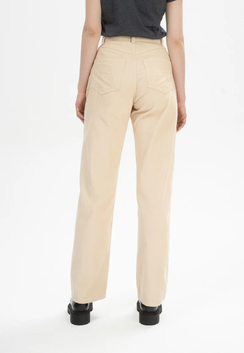 Cord Hose mit hohem Bund und weitem Bein Style OORJA