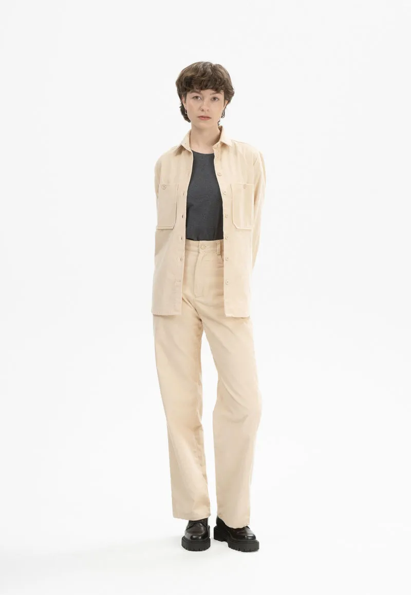 Cord Hose mit hohem Bund und weitem Bein Style OORJA