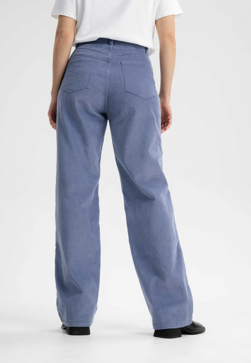 Cord Hose mit hohem Bund und weitem Bein Style OORJA