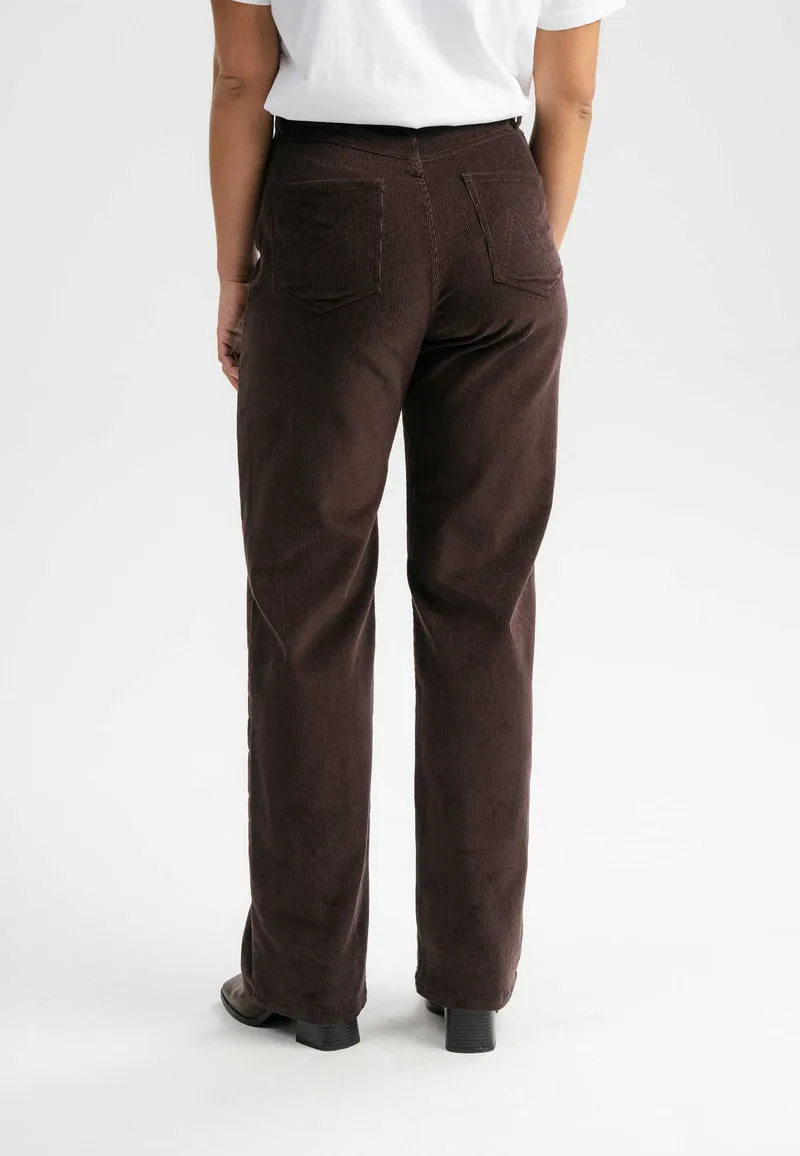 Cord Hose mit hohem Bund und weitem Bein Style OORJA