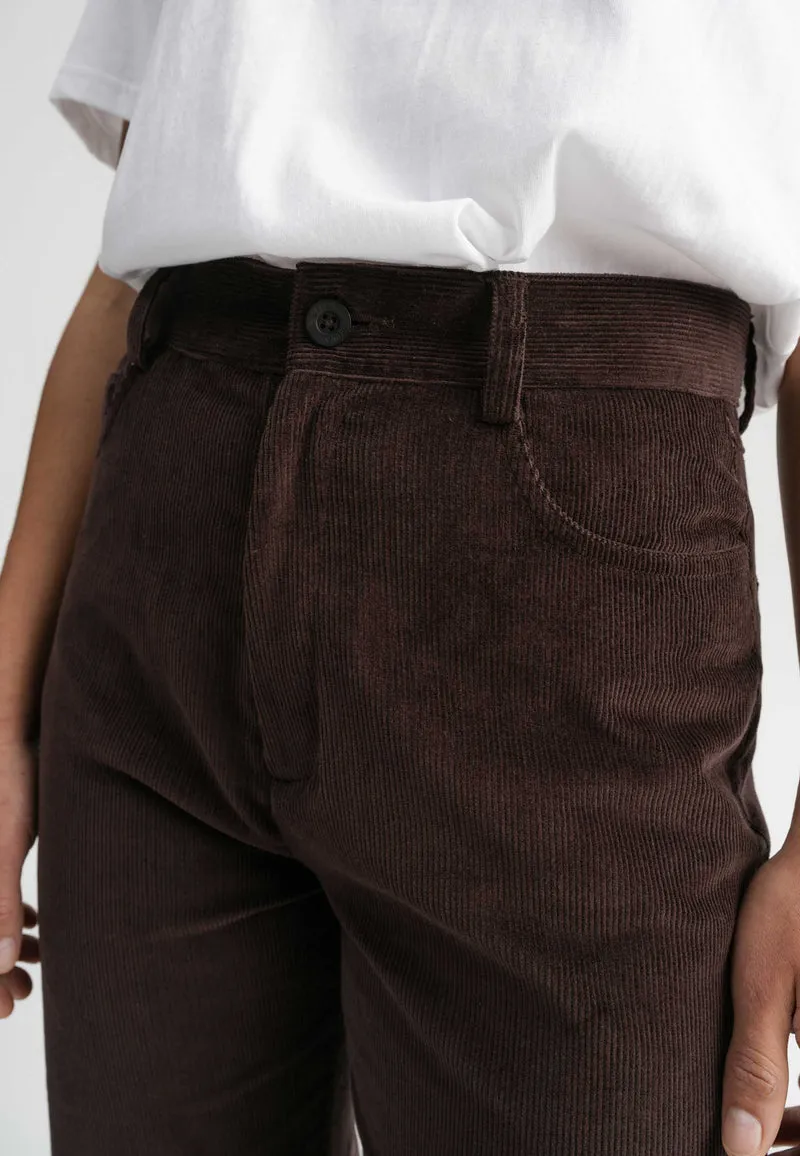 Cord Hose mit hohem Bund und weitem Bein Style OORJA
