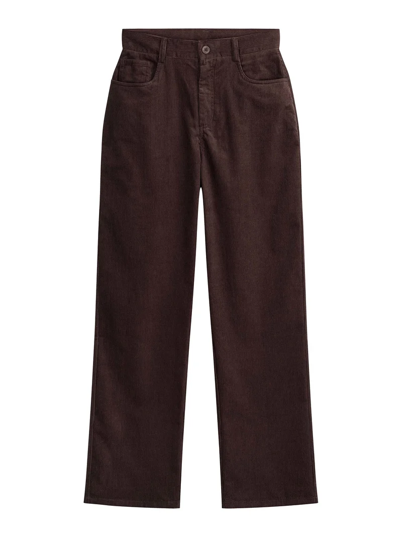 Cord Hose mit hohem Bund und weitem Bein Style OORJA