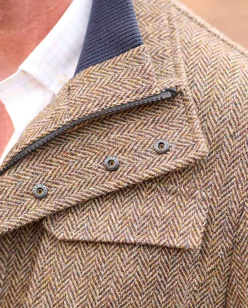 Herren Fieldjacket "Stanford" – Country Herringbone aus Harris Tweed