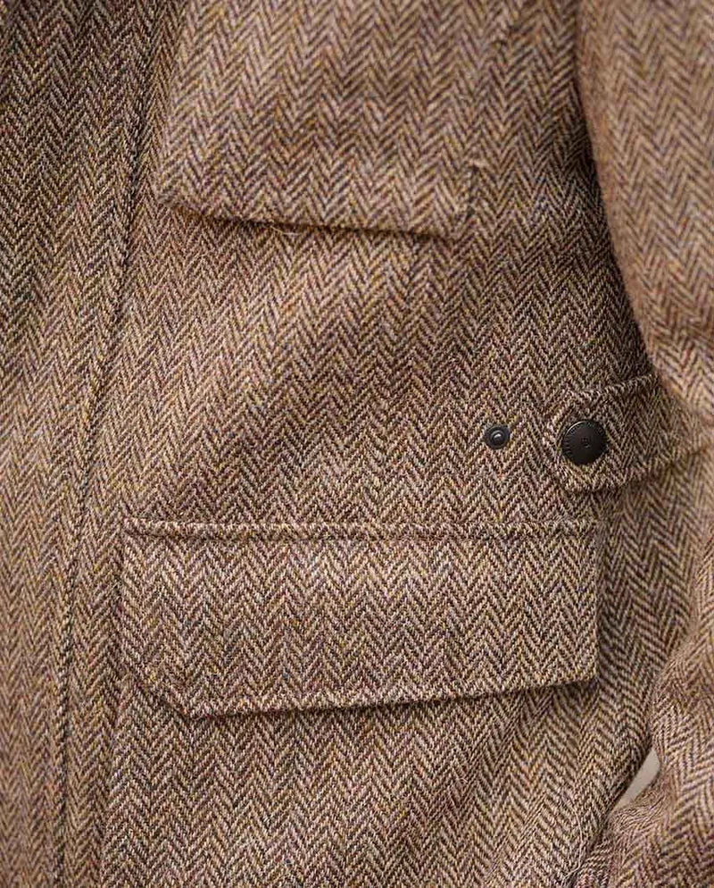 Herren Fieldjacket "Stanford" – Country Herringbone aus Harris Tweed