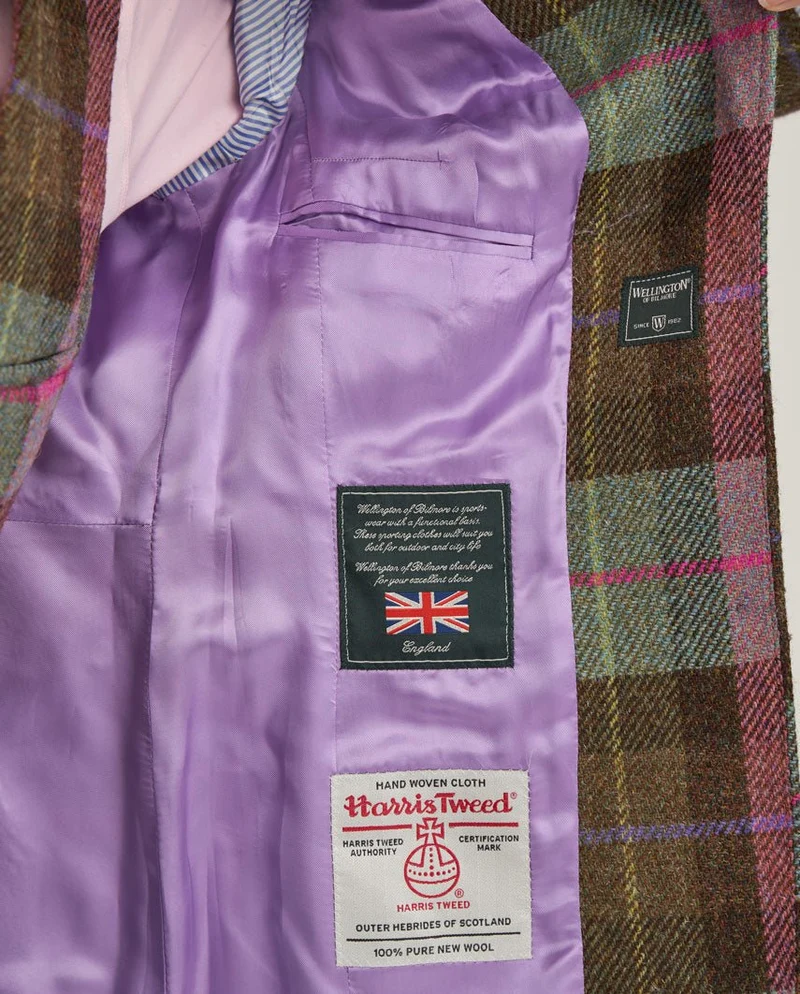 Harris Tweed Blazer "Carola" in Tartan Check