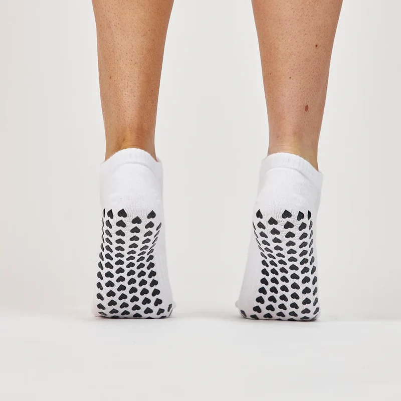 Pilates Socken knöchellang | Weiß