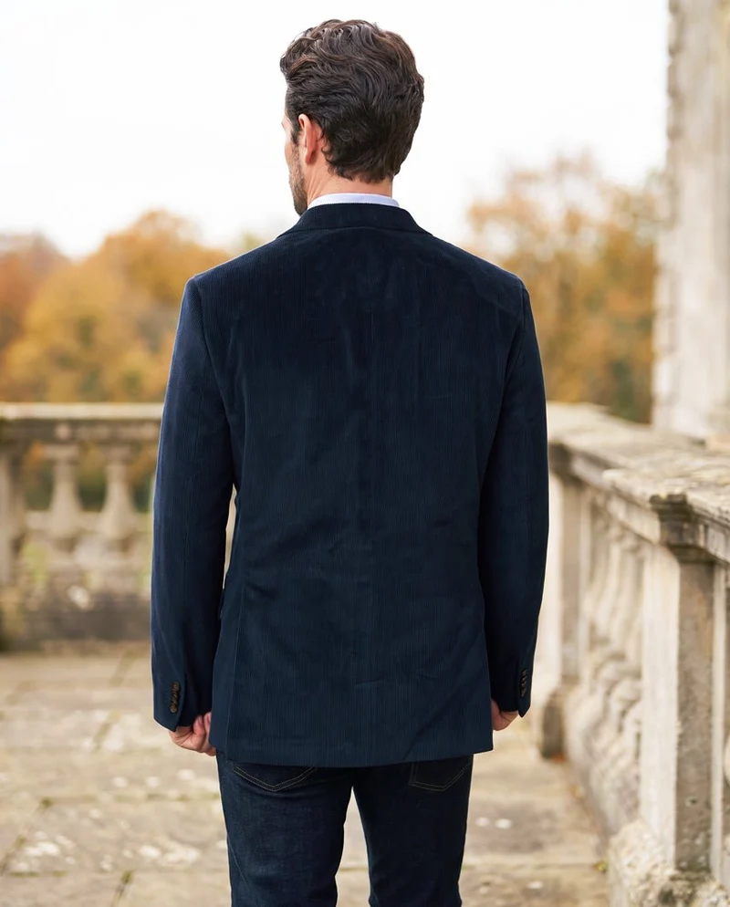 Herren Cord Sakko "London" in navy