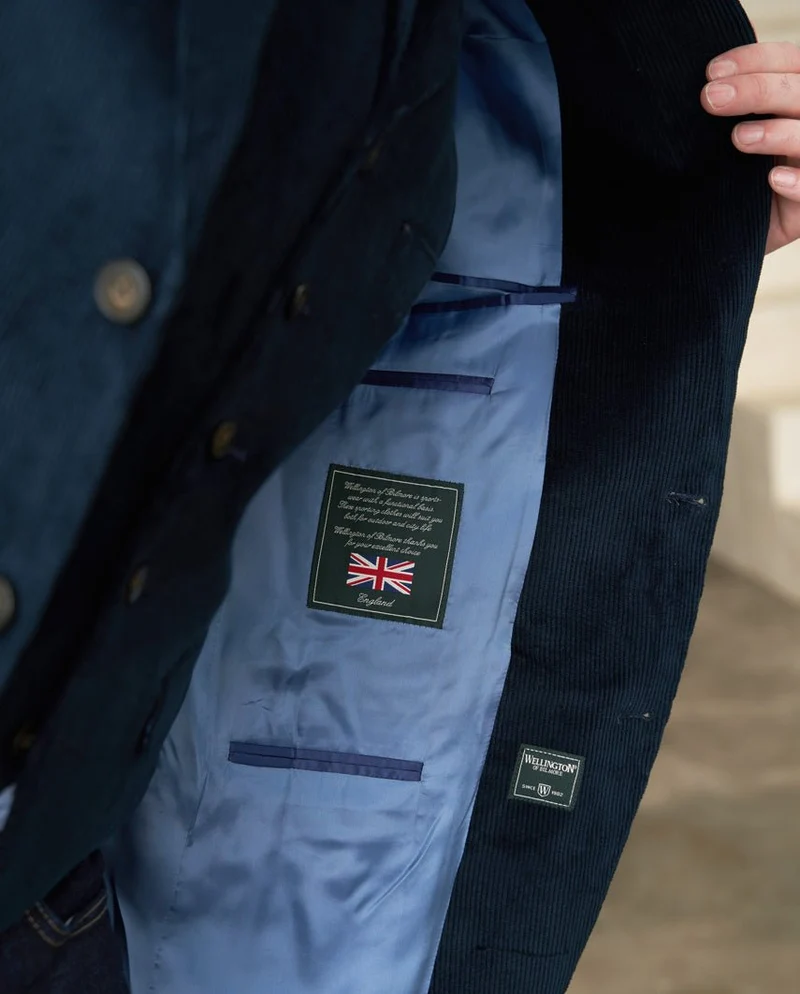 Herren Cord Sakko "London" in navy
