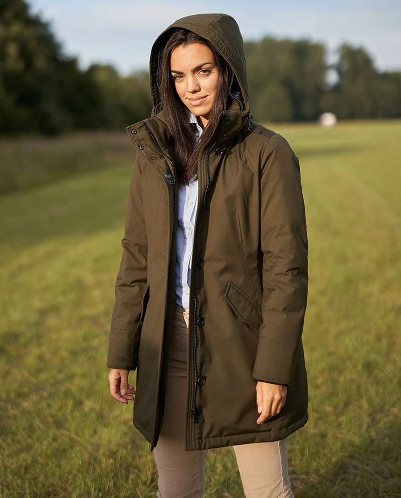 Damen Winterparka „Bonny“ in oliv – wasserdicht & winddicht