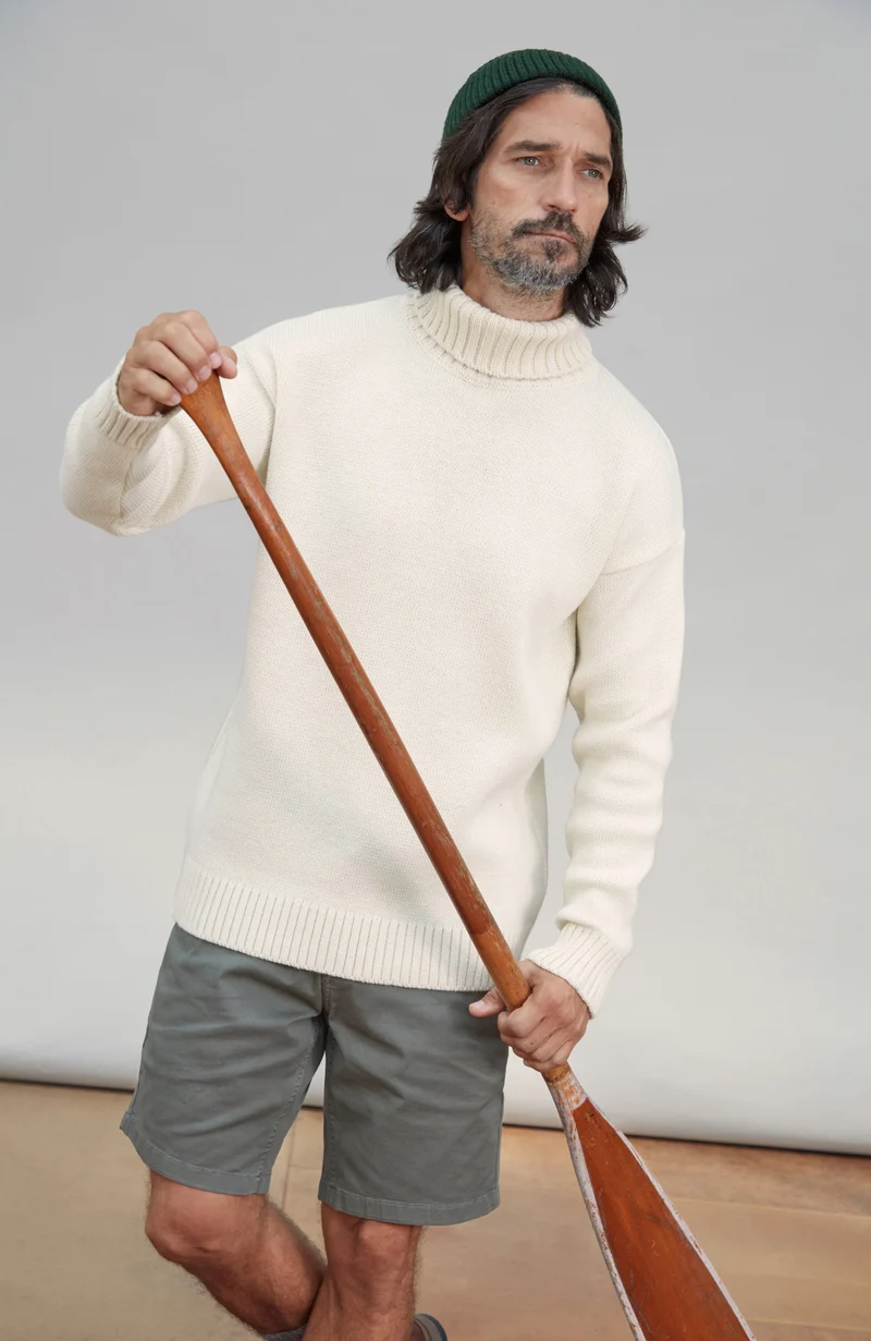 Der moderne Submariner – Rollkragenpullover aus Merinowolle